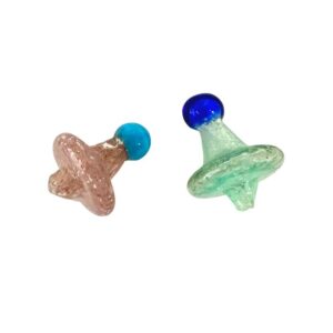 GLASS 2" FLAME GLOW BULB DESIGN CARB CAP (SINGLE)