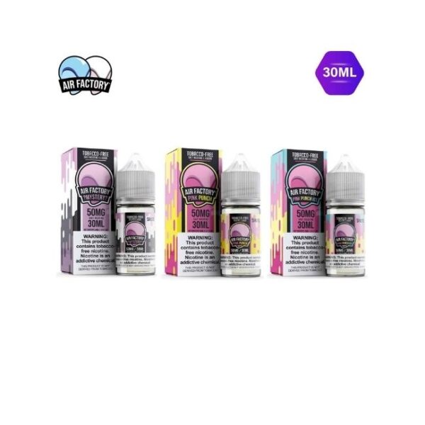 AIR FACTORY (TOBACCO FREE) 50MG SALT NIC (30ML)