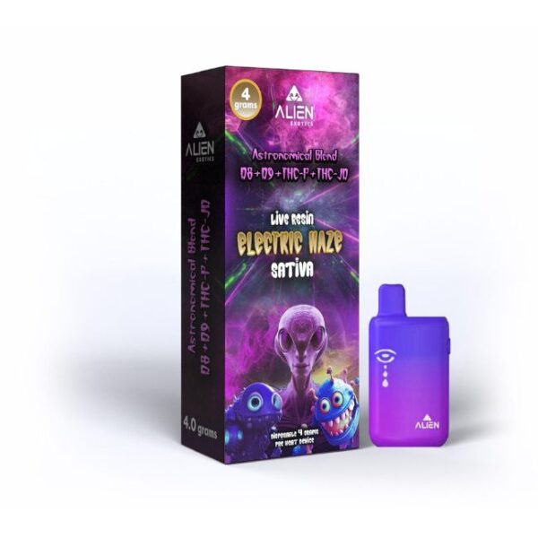 ALIEN BLEND (D8+D9+THCP+THCJD) LIVE RESIN 4GM DISPO 5CT/ BOX