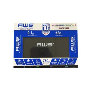 AWS 750 COLOR CHANGING DISPLAY SCALE (BLACK) (0.1G/750G)