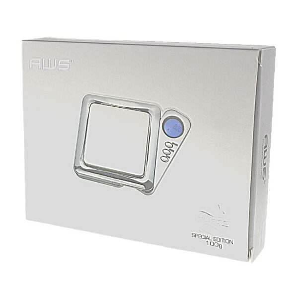 AWS BLADE 100 CHROME SPECIAL EDITION DIGITAL POCKET SCALE (100 X 0.01G)