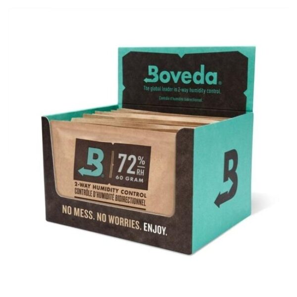 BOVEDA 72% HUMIDITY CONTROL 60 GRAMS 12CT/BOX