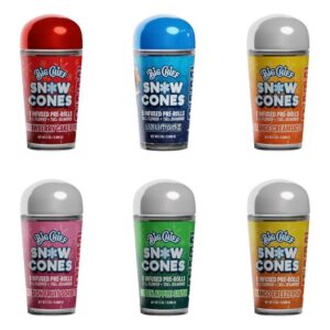 BIG CHIEF SNOW CONE THCA FLOWER + THCA DIAMONDS 0.5GM PRE ROLL JOINTS 5CT JAR 6CT/ BOX