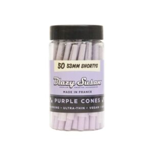 BLAZY SUSAN PURPLE CONES 53MM SHORTYS 50CT/JAR