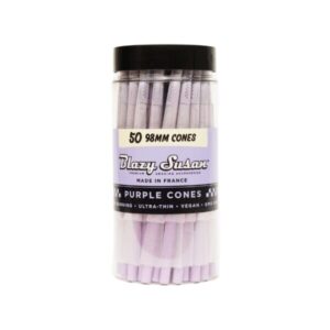 BLAZY SUSAN PURPLE PRE ROLLED 98MM CONES 50CTJAR