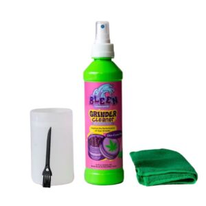 BLEEN GRINDER CLEANER 12FL.OZ (354ML) BOTTLE WITH BRISTLE BRUSH & MICROFIBER TOWEL