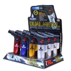 BLINK DUAL METAL TORCH LIGHTER (DM-01) 12CT / BOX