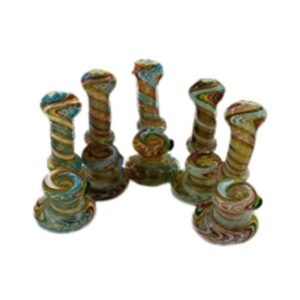 8" SPIRAL SLIME ASSORTED DESIGN BUBBLER