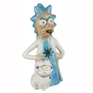 6" RICK & MORTY DESIGN CERAMIC WATER PIPE