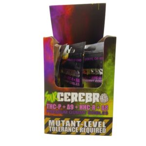 CEREBRO 100MG THC-P SOUR ASSORTED GUMMIES 6/PK - 5CT/BOX (3 ASSORTED FLAVORS)