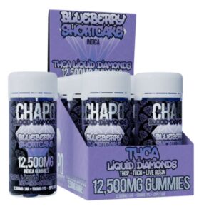 CHAPO BLOOD DIAMONDS THCA LIQUID DIAMONDS THCP + THCH + LIVE ROSIN 12,500MG GUMMIES 25CT/ JAR