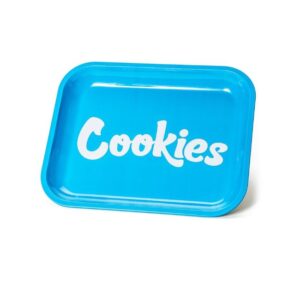COOKIES ROLLING LARGE METAL TRAY (BLUE)