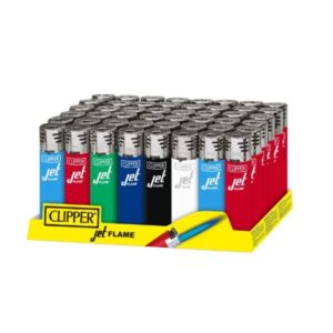 CLIPPER CLASSIC LARGE JET FLAME SOLID ASSORTED LIGHTER 48CT/ DISPLAY