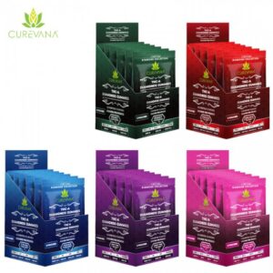 CUREVANA  ASSORTED FLAVOR THC-A DIAMOND GUMMIES 2500 MG PER BAG - 10CT/BAG - 6 BAGS/DISPLAY