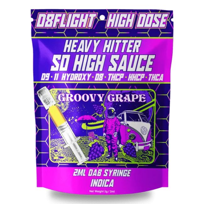 D8 FLIGHT EXOTICS D9+D11HYD+THCP+THCA DIAMONDS 2ML SO HIGH SAUCE DAB SYRINGE BOX 5CT/BOX - Image 2