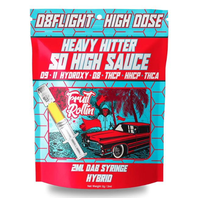 D8 FLIGHT EXOTICS D9+D11HYD+THCP+THCA DIAMONDS 2ML SO HIGH SAUCE DAB SYRINGE BOX 5CT/BOX - Image 3