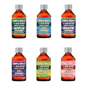 D8FLIGHT THCA 1000MG 120ML 4OZ SYRUP BOTTLE