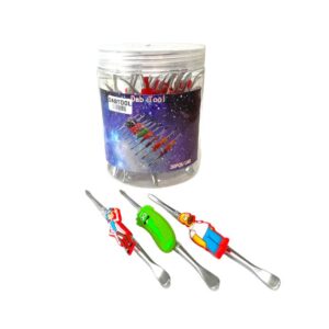 ICE CREAM METAL ASSORTED DESIGN DABBER TOOL WITH SILICONE TIP 30CT/ JAR