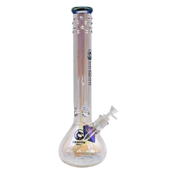 DRAGON GLASS 18" WITH ASH CATCHER BEAKER WATER PIPE