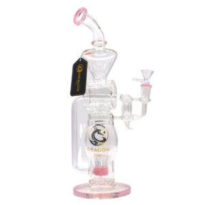 DRAGON GLASS 16" UPRIGHT SHOWERHEAD RECYLER WATER PIPE