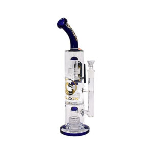 DRAGON GLASS 16" HIGH QUALITY 3 PERC DESIGN HEAVY DUTY GLASS WATER PIPE