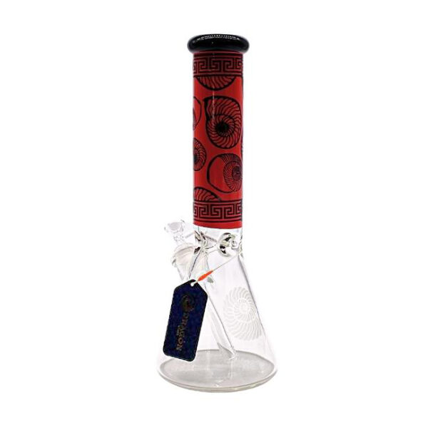 DRAGON GLASS 14" HIGH QUALITY BEAKER GLASS WATER PIPE