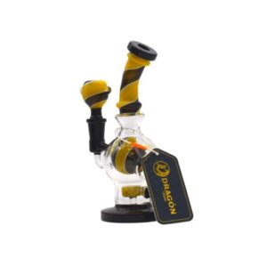 DRAGON GLASS 8" GLOBE DESIGN WITH PERC WATER PIPE