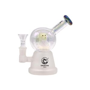 DRAGON GLASS 6" BEAR DESIGN WATER PIPE