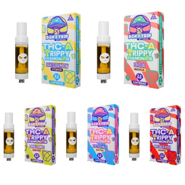 DON'T TRIP BY DOZO THC-A TRIPPY DIAMONDS 2.2GRAM CARTRIDGE 10CT/BOX