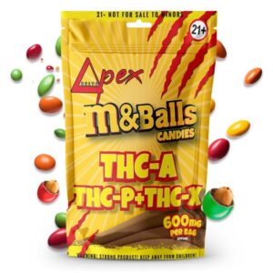 DELTAPEX THC-A + THC-P + THC-X M&BALLS CANDIES 600MG/BAG