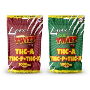 DELTAPEX THC-A + THC-P + THC-X TWIZZ CANDIES 1000MG/BAG