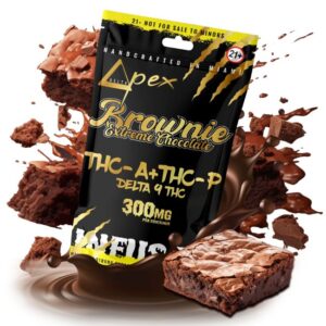 DELTAPEX BROWNIE EXTREME CHOCOLATE THC-A + THC-P & DELTA 9 THC 300MG