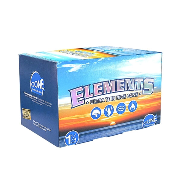 ELEMENTS ULTRA THIN 1 1/4 SIZE PRE-ROLLED CONES