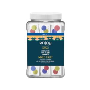 ENJOY DELTA  9 THC LIVE ROSIN 25MG TWO GUMMIES 40CT/ JAR