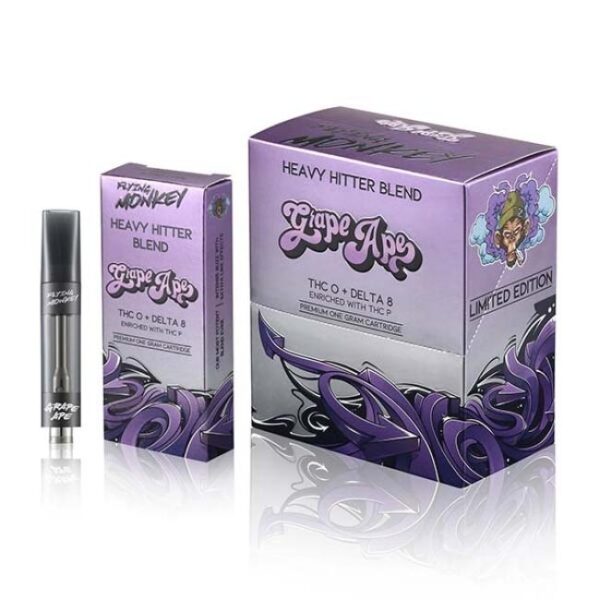 FLYING MONKEY THC-O+D8+THC-P HEAVY HITTER (1GM) CARTRIDGE 6CT/ BOX