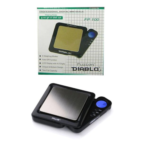 FUZION FP 100 DIABLO DIGITAL MINI SCALE BLACK (0.01G)