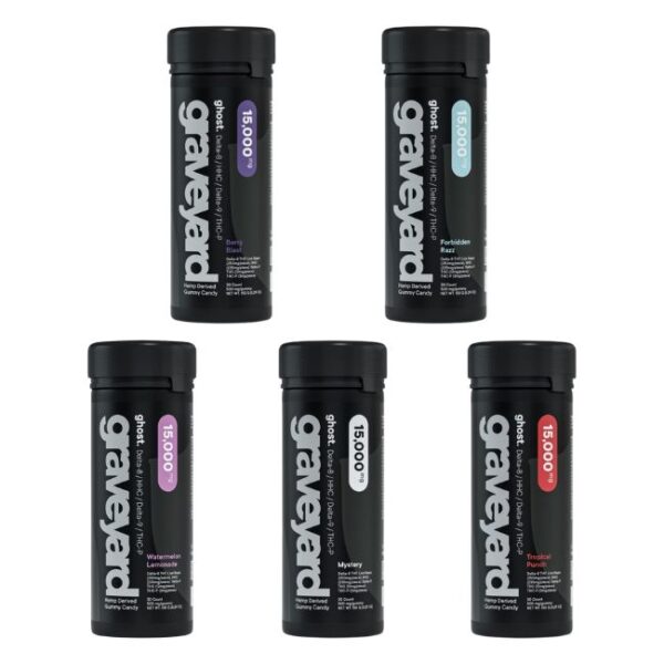 GHOST GRAVEYARD D8 + HHC + D9 + THC-P 15000 MG GUMMIES SINGLE JAR