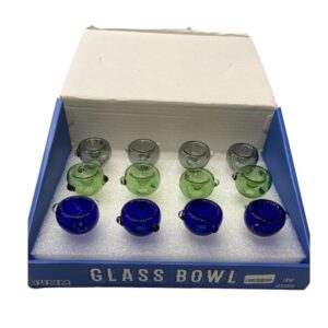 HIGH QUALITY ASSORTED DESIGN 14MM GLASS BOWL 12CT/BOX