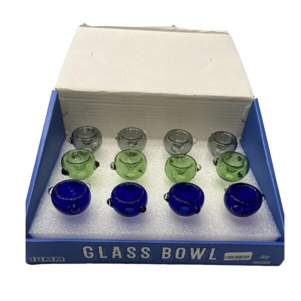 HIGH QUALITY ASSORTED DESIGN 14MM GLASS BOWL 12CT/BOX