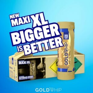 GOLD WHIP GOLD EDITION MAXI XL N20 3KG/4.42L TANK CHARGERS 1CT/BOX
