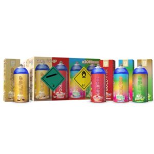 GOLD WHIP N2O 200G / 0.3L MINI TANKS VANILLA+CHERRY+FUNNFETTY CAKE+KEYLIME PIE CHARGER 20CT/ BOX