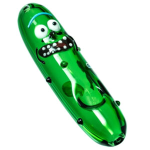 GLASS 3" INCH RICK AND MORTY SPICE DESIGN HAND PIPE