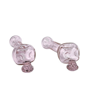 GLASS 5" MOLINE SKULL FLOREX HAMMER  DESIGN HAND PIPE