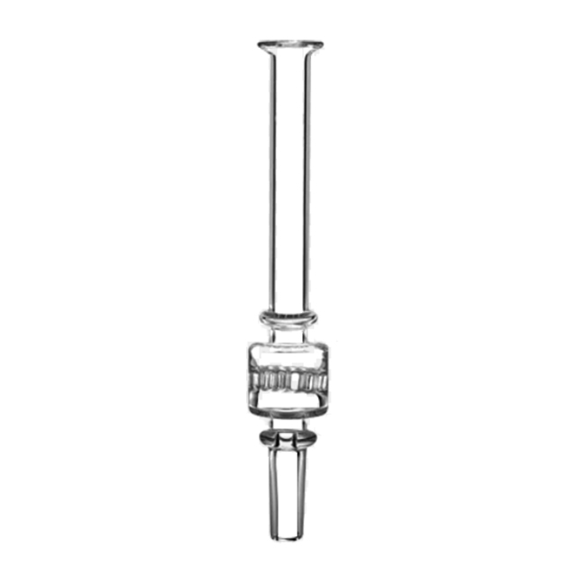 GLASS 6" INCH CLEAR MOLINE STRAW PIPE