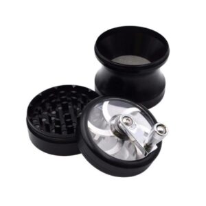 CRANK MANUAL METAL 4 PARTS GLASS 63MM GRINDER (SINGLE)