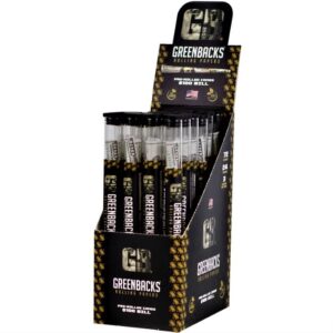 GREENBACKS PRE-ROLLED CONES (72 CONES | 24 TUBES)