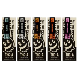 HALF BAK'D (THC-A+THC-P+/THC-8) 3G DISPOSABLE 5CT/BOX