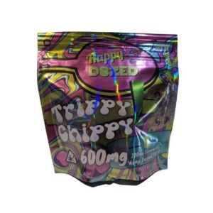 HAPPY D8ZED THC-O TRIPPY CHIPPY 600MG COOKIES 3CT/BAG