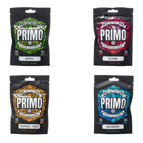 HALF BAK'D PRIMO THC-P 150MG GUMMIES 15CT BAG / 5 BAGS PER DISPLAY