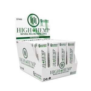 HIGH HEMP 6 ONE & QUARTER PAPER CONES 32PK